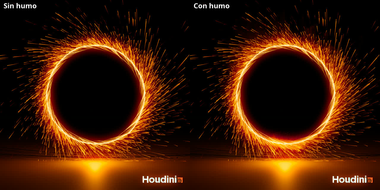 Frame 73 compuesto: sin humo y con humo leve.